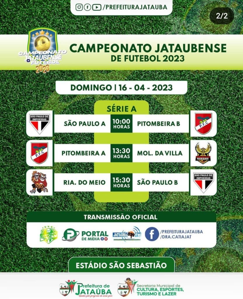 Jogos do Campeonato Municipal de Futebol são transmitidos ao vivo